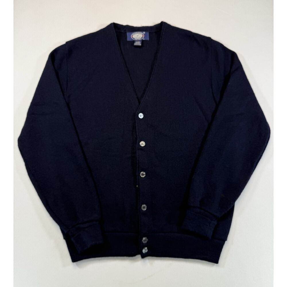 Vintage 90'S Knights Bridge acrylic knit cardigan made in the USA size M men's